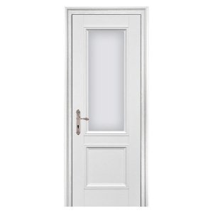 Дверное полотно Европан Классик 2 белое стекло