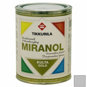 Краска декоративная Tikkurila Miranol серебро 1 л