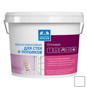 Краска для стен и потолков Ленинградские краски Оптимум 14 кг