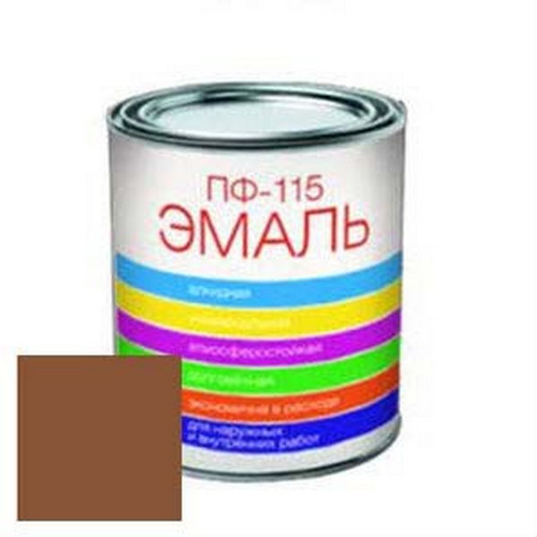 Эмаль Colorist ПФ-115 0,9 кг коричневая