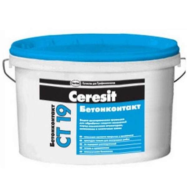 Грунтовка Ceresit CT 19 бетонконтакт 15 кг