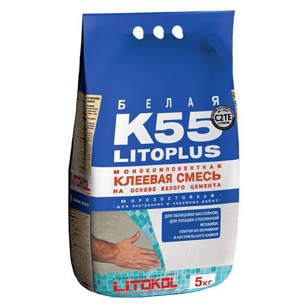 Клей плиточный Litokol LitoPlus К55 5 кг