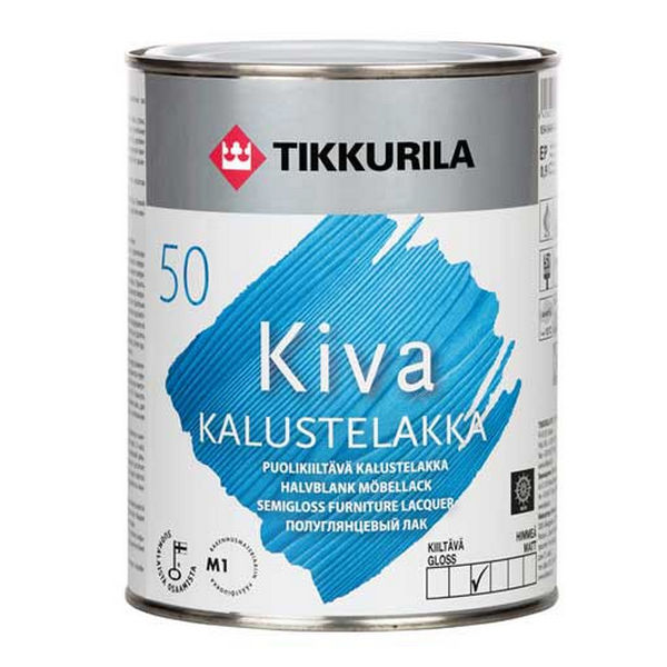 Лак Tikkurila Kiva EP полуглянцевый 0,9 л