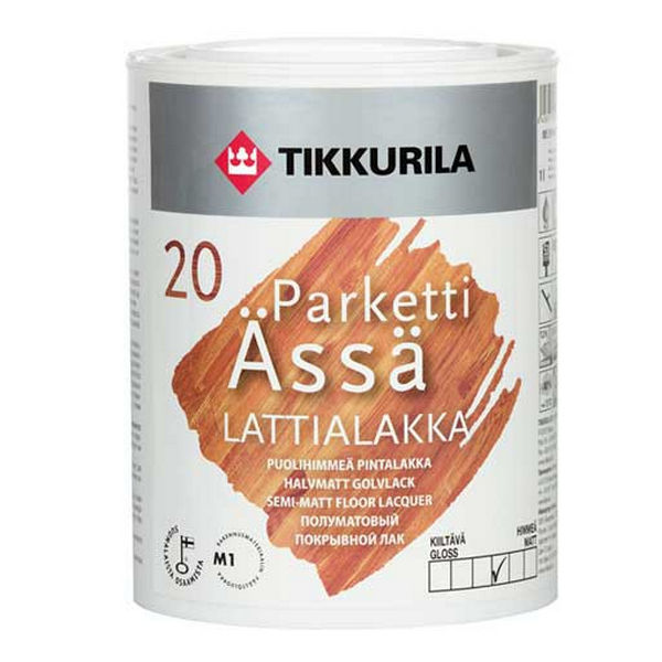 Лак Tikkurila Parketti Assa полуматовый 1 л